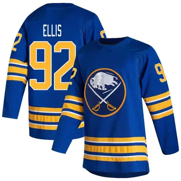 Men's Colten Ellis Buffalo Sabres ＃92 Authentic Royal 2020/21 Home Jersey