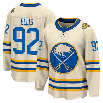 Men's Colten Ellis Buffalo Sabres ＃92 Breakaway Cream 2022 Heritage Classic Jersey