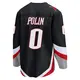 Men's Jason Polin Buffalo Sabres ＃0 Breakaway Black Alternate Jersey