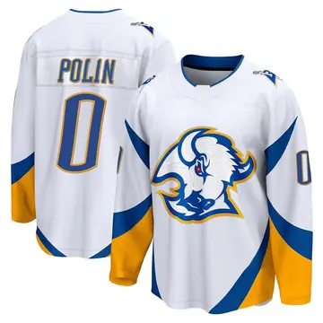Men's Jason Polin Buffalo Sabres ＃0 Breakaway White Special Edition 2.0 Jersey