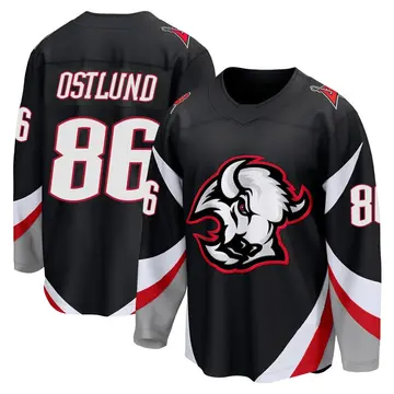 Men's Noah Ostlund Buffalo Sabres ＃86 Breakaway Black Alternate Jersey