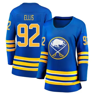 Women's Colten Ellis Buffalo Sabres ＃92 Breakaway Royal 2020/21 Home Jersey