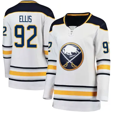 Women's Colten Ellis Buffalo Sabres ＃92 Breakaway White Away Jersey