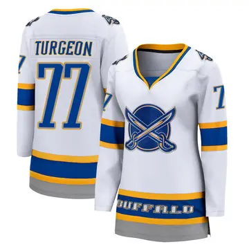 Women's Pierre Turgeon Buffalo Sabres ＃77 Breakaway White 2020/21 Special Edition Jersey