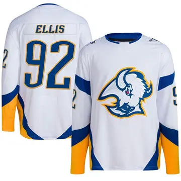 Youth Colten Ellis Buffalo Sabres ＃92 Authentic White Reverse Retro 2.0 Jersey