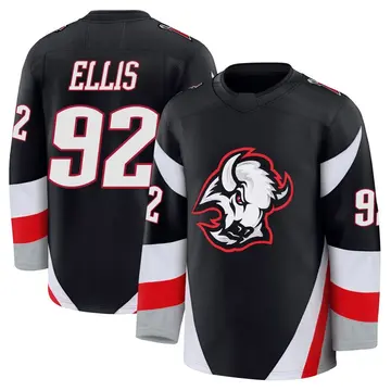 Youth Colten Ellis Buffalo Sabres ＃92 Premium Black Alternate Jersey