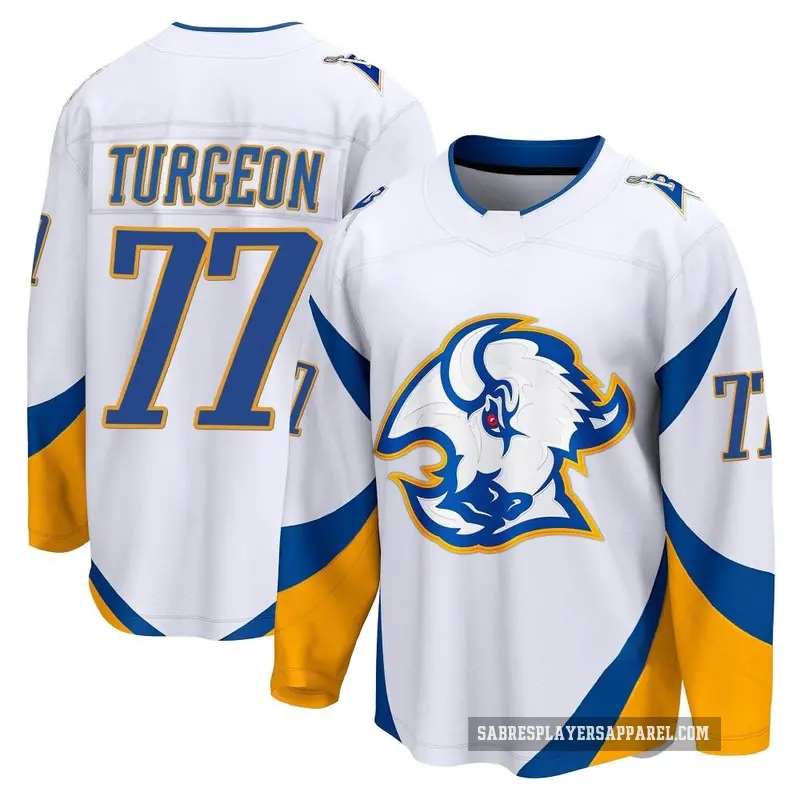 Youth Pierre Turgeon Buffalo Sabres ＃77 Breakaway White Special Edition 2.0 Jersey
